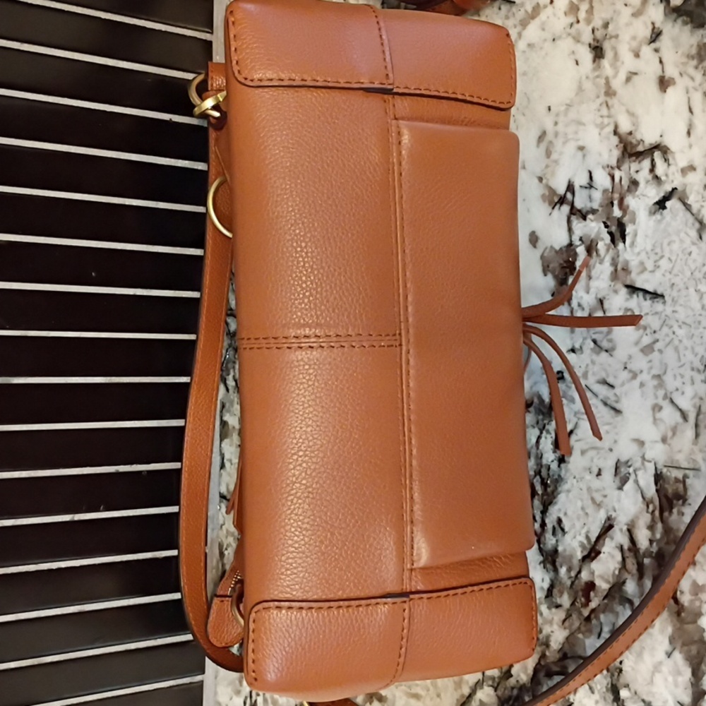NWT See By Chloe Joan Leather Crossbody NWT In Tan - Picture 7 of 9